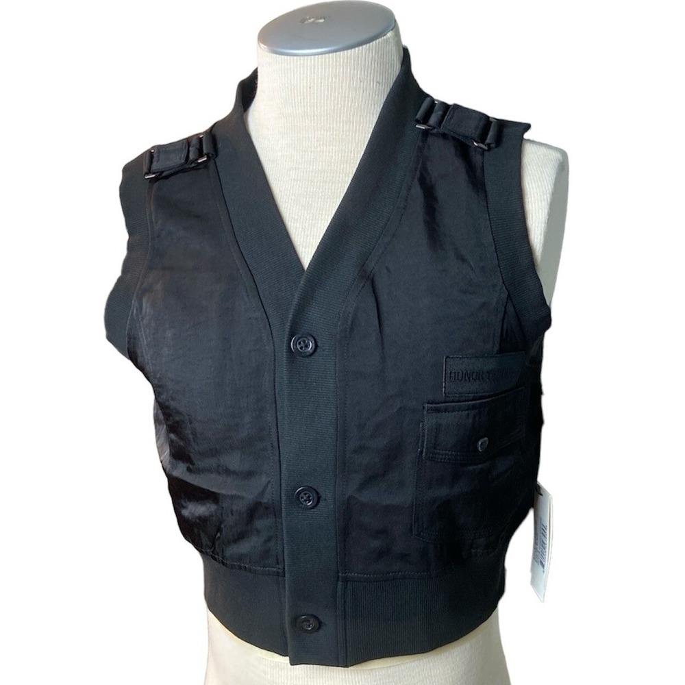 Honor The Gift Shop Vest Small Black Womens WHTG230160